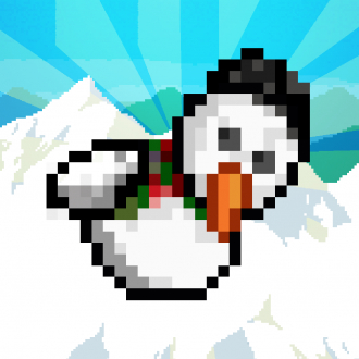 extrait jeux-video Flappy Penguin SnowMan