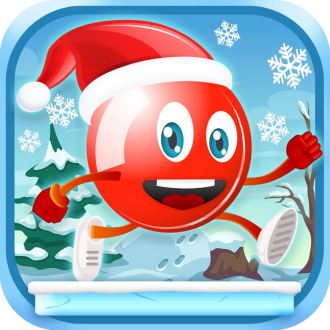 extrait jeux-video Flick Red Ball Bloons - Icy Snowflake Bubble PRO
