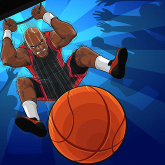 extrait jeux-video Flick the Combat basketball  in  3 point Hoops Game free