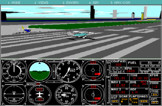 extrait jeux-video Flight Simulator 4