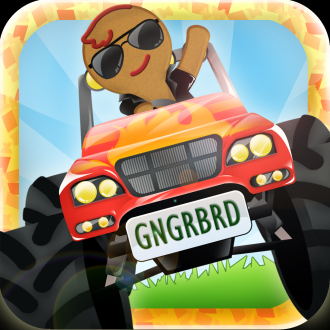 extrait jeux-video GingerBread Monster Truck Chase HD PRO - Multiplayer Racing Game for Kids
