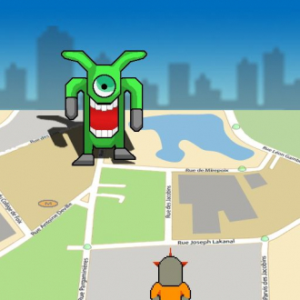 extrait jeux-video GPS Alien Attack