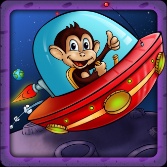 extrait jeux-video Gravity Star Monkey : Moon Surfers - Little Space Pet Adventure (Pro Version)