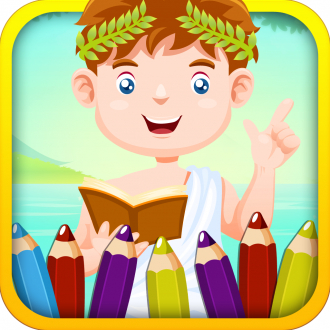 extrait jeux-video Greek Coloring Book