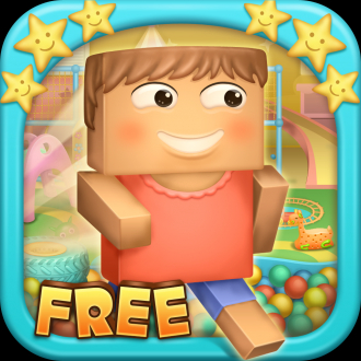 extrait jeux-video Happy Block Runner - Jump Around the Craft Room Avoid the Birds and Mine