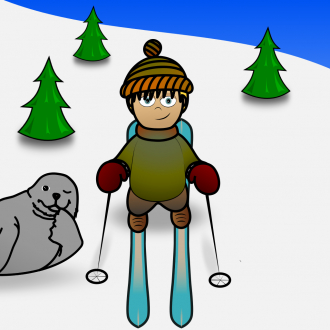 extrait jeux-video Happy Ski Adventure