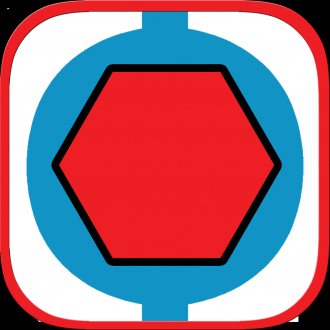 extrait jeux-video Hexagon Balls For Boys and Girls - In Blue Color Line You Stay