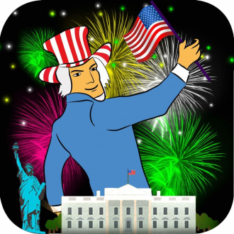 extrait jeux-video Independence Day July 4th - USA National Holiday Celebration Jumping Ad Free Game