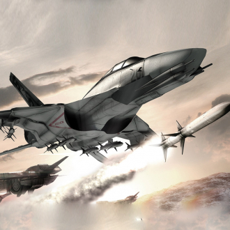 extrait jeux-video Jet Fighter over Desert - Air Combat to Save Your Country