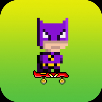 extrait jeux-video Jumpy Creepy Bat Dork- Airborne Super Hero Skateboarding Surfer