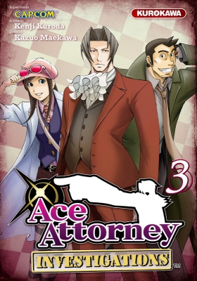 couverture manga Ace attorney Investigations T3