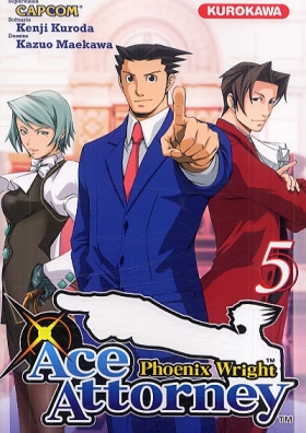 couverture manga Ace attorney Phoenix Wright T5