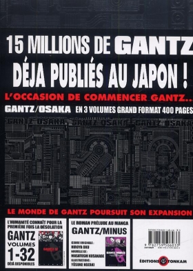 couverture manga Gantz Osaka T1