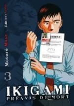 couverture manga Ikigami Préavis de mort  T3