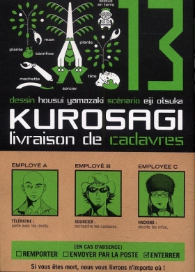 couverture manga Kurosagi - Livraison de cadavres T13