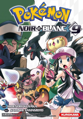 couverture manga Pokémon noir et blanc T9