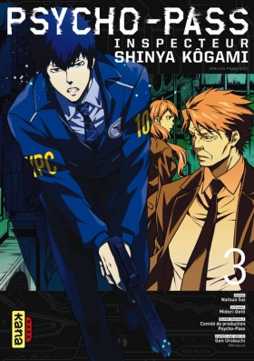 couverture manga Psycho-pass Inspecteur Shinya Kôgami  T3