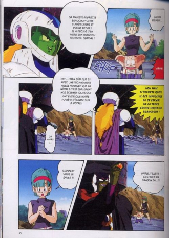 extrait manga Le menace de Namek