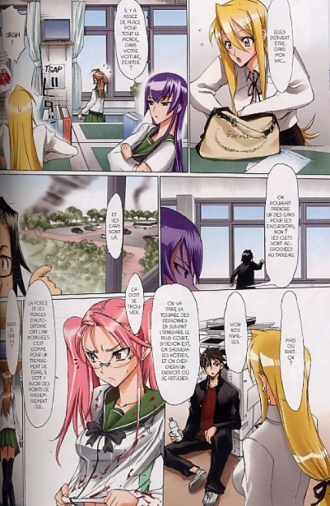 extrait manga Highschool of the dead - édition couleur T1
