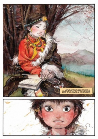 extrait manga Le sixième Dalaï-Lama T1