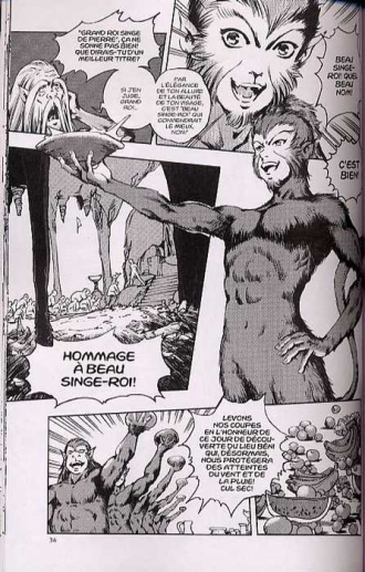 extrait manga La naissance de Beau Singe-roi