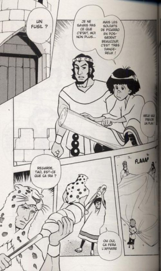extrait manga Les mystérieuses cités d'or T2