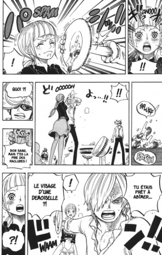 extrait manga Luffy versus Sanji