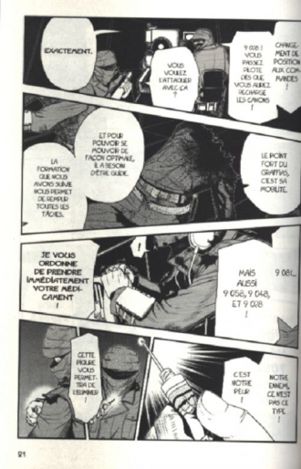 extrait manga Pumpkin scissors T15