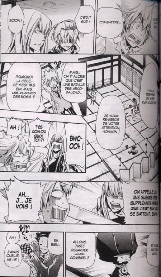 extrait manga Voilà la guerre des subsituts arcobaleno !
