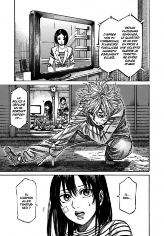 extrait manga Riku-do la rage aux poings T3