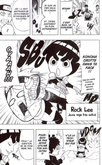extrait manga Rock Lee - les péripéties d’un ninja en herbe T1