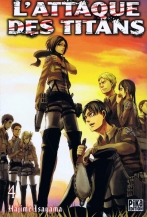 couverture manga L' attaque des titans – Première édition, T4