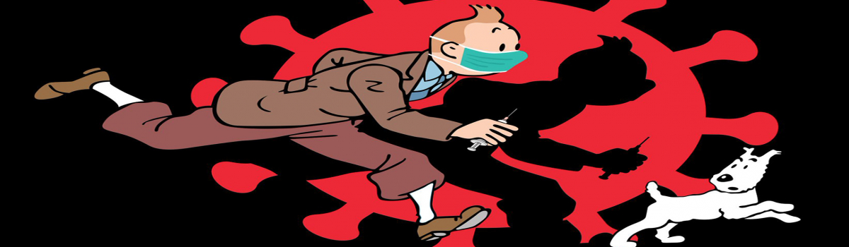 news Une fausse collection Tintin pour le coronavirus