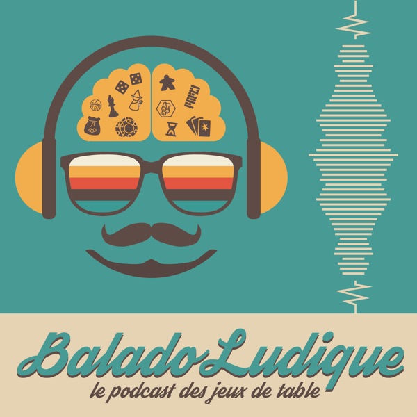 logo podcast BaladoLudique - Le podcast des jeux de société au Québec