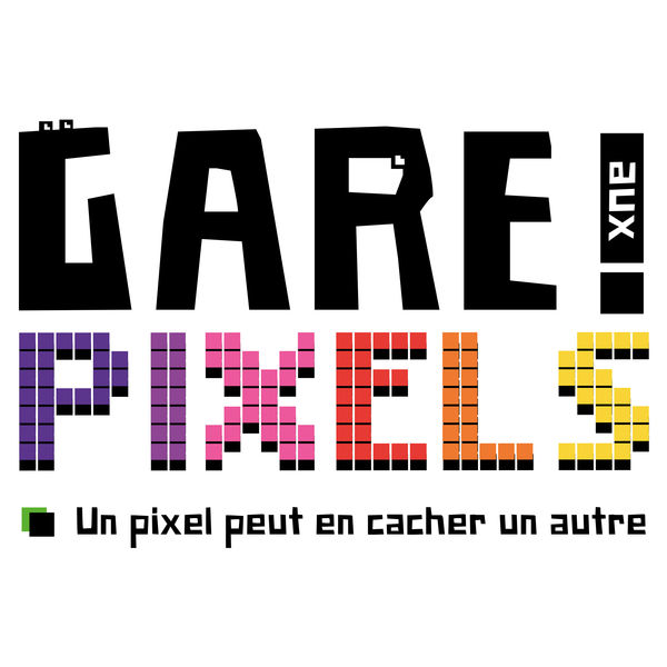 logo podcast Gare aux Pixels - Attention un pixel peut en cacher un autre - Retrogaming Podcast